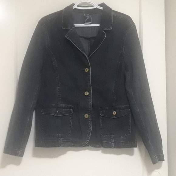 Lady Hathaway Women's Denim Jacket Blazer - Picture 1 of 7
